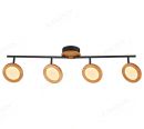 FSC Pine Wood Round Spotlights Bar 4 Head