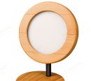 FSC Pine Wood Round Spotlights Single Head