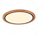 600mm Diameter Round FSC Wood Frame LED Ceiling Light