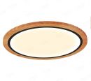 800mm Diameter Round FSC Wood Frame LED Ceiling Light