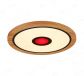 600mm Diameter RGB in Centre Round FSC Wood Frame LED Ceiling Light 90006