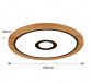 600mm Diameter RGB in Centre Round FSC Wood Frame LED Ceiling Light 90006