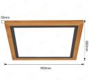 600x600mm Square FSC Wood Frame LED Ceiling Light