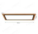 1000x250mm Rectangle FSC Wood Frame LED Ceiling Light