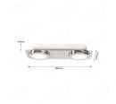 Two Head Steel Single Head IP54 Decoration LED Ceiling Light 70059