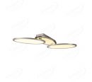 Satin Nickel Triple Oval LED Ceiling Light 70074