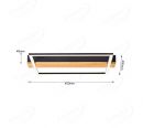 450x400mm LED Frame Light with Wood Board Base Decoration Ceiling Light 70077