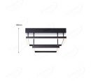 Two Rings Square LED Pendant Light 70087