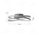 Triple Round Frame Led Ceiling Light 70099