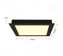 640x640mm Aluminum Wider Frame CCT+RGB Panel Lamp 60016