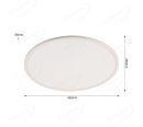 Diameter 250mm Round Aluminum Die Casting Molding ON OFF 3 Step Dimmable Panel 60018-45