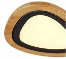 872x338mm Small Stone Three Head FSC Wood Decoration LED Ceiling Light 90020