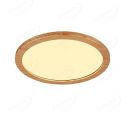 Round 380mm FSC Pine Wood Indoor LED Ceiling Light 90028