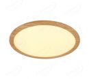 Round 480mm FSC Pine Wood Indoor LED Ceiling Light 90029