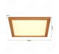 Square 380x380mm FSC Pine Wood Indoor LED Ceiling Light 90031