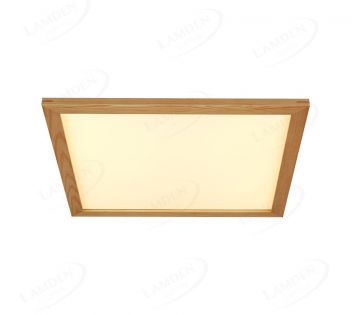 480x480mm pine wood led ceiling light