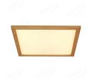 Square 480x480mm FSC Pine Wood Indoor LED Ceiling Light 90032