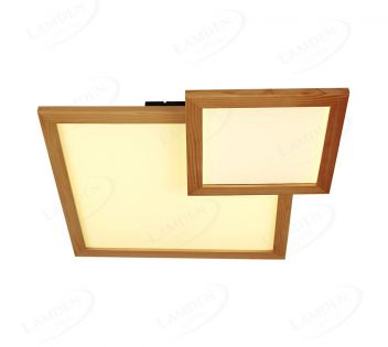 650x480mm pine wood led ceiling light