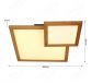 650x480mm Double Square FSC Pine Wood Indoor LED Ceiling Light 90035