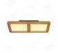 430x430mm Square Circle FSC Pine Wood Indoor LED Ceiling Light 90037