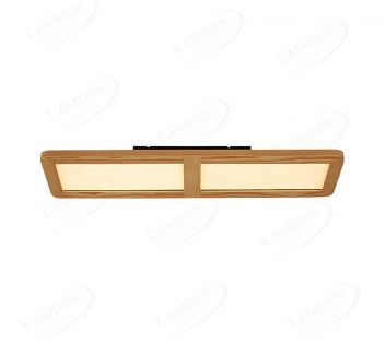 625x175mm  Square Circle pine wood led ceiling light