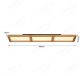 950x175mm Square Circle FSC Pine Wood Indoor LED Ceiling Light 90041