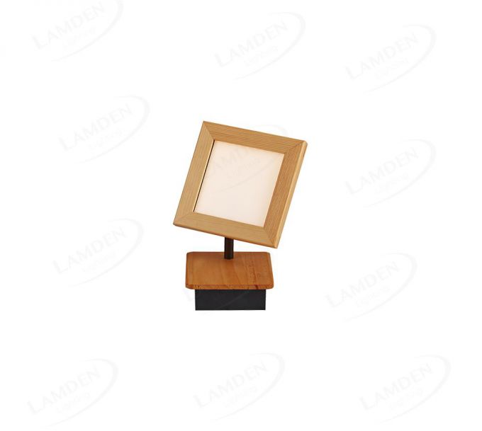 130x130mm FSC Wood Square Single Head Spotlights 90055