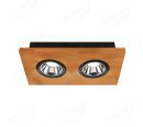 310x150mm FSC Wood Two Head LED Integrated Ceiling Light 90071