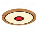 800mm Diameter RGB in Centre Round FSC Wood Frame LED Ceiling Light 90008