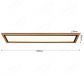 1200x300mm Rectangle FSC Wood Frame LED Ceiling Light 90014